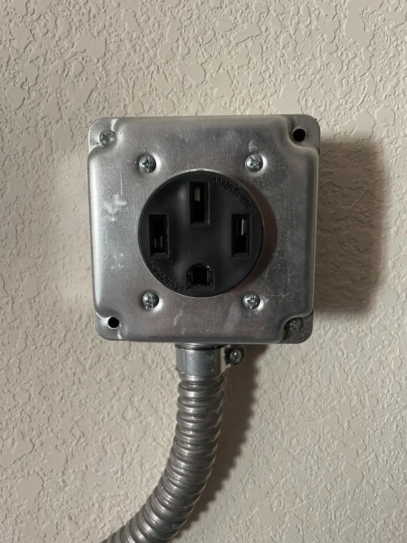 NEMA 14-50 outlet installed for Electrical Panel Upgrade in Coronado