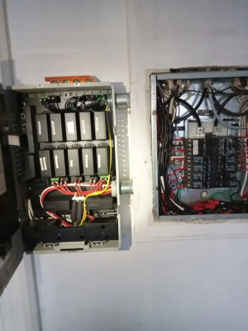 Electrical panel upgrade completed for Security Camera Wiring in Coronado